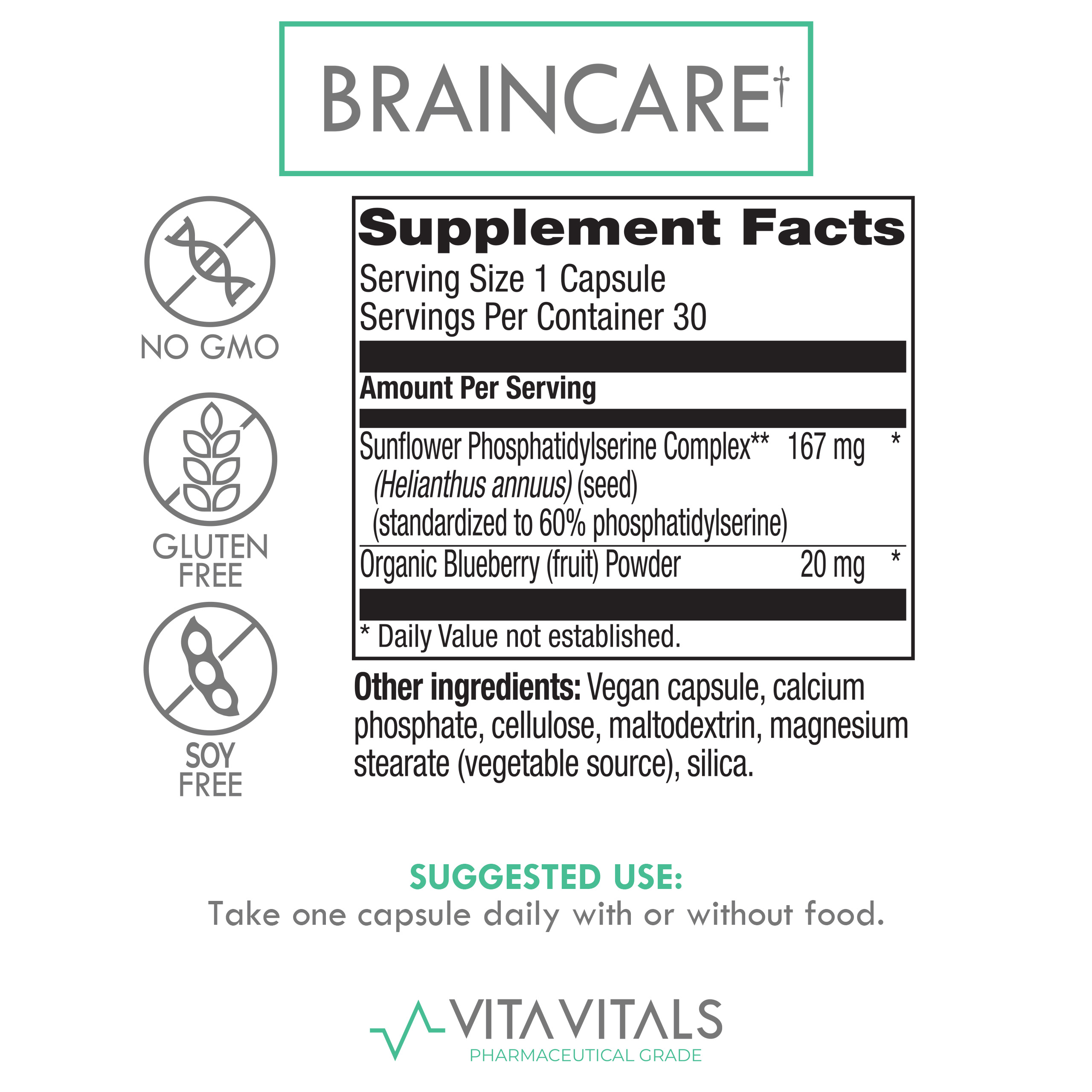 BrainCare Supplement Facts